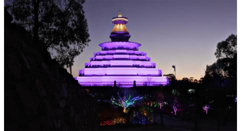 Illuminating The Great Stupa of Universal Compassion