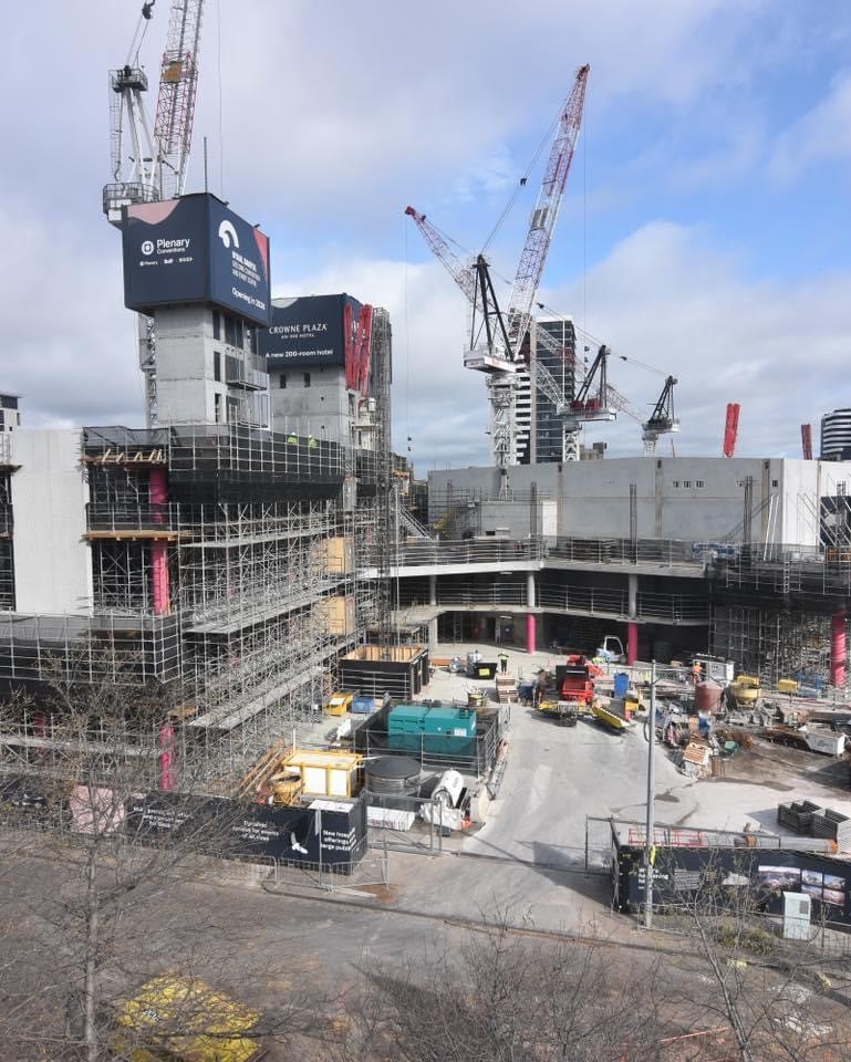 Construction site at Nyaal Banyul on Geelong's waterfront.